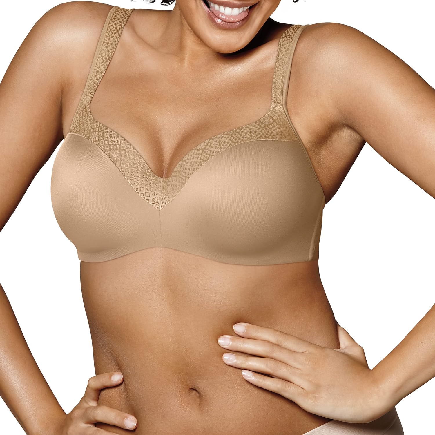 PLAYTEX Women’s Secrets Full-coverage Underwire Bra, Balconette T-Shirt Bra for Full Figures